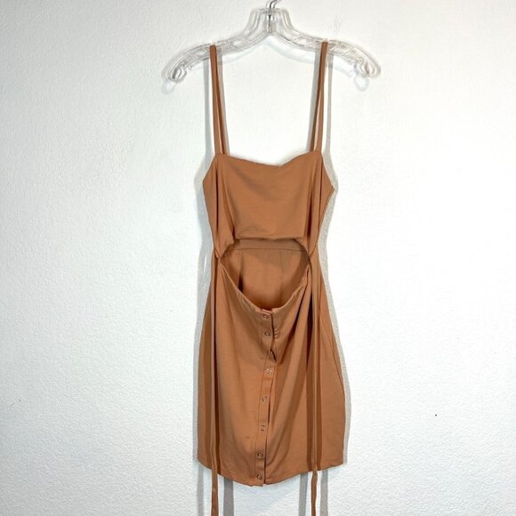 Privacy Please Mini Dress Peach Orange Cutout Party Club Small - Picture 1 of 8